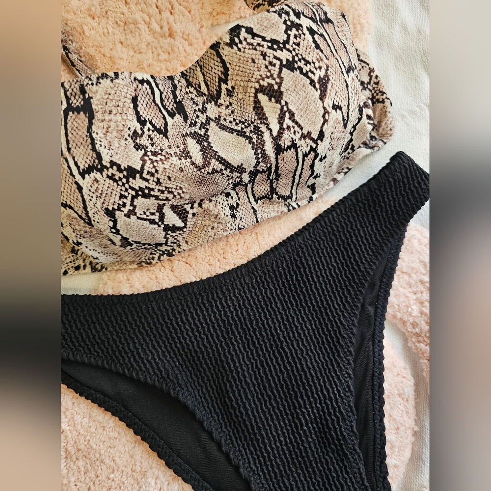 Snake-Print Swimsuit